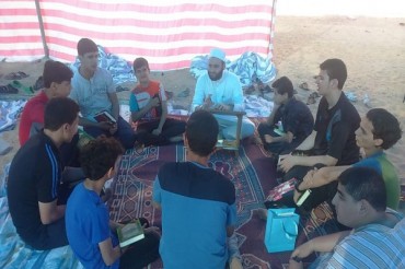 مغربی غزہ میں «نجباء ۲» قرآنی کیمپ کا قیام