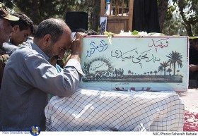 مراسم تشییع شهید سید یحیی سیدی