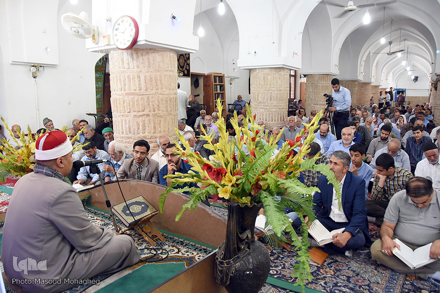 محفل انس با قرآن در مسجد جامع سمنان