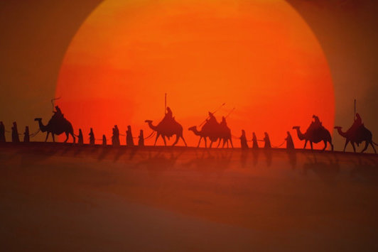 کاروان نمادین اسرای کربلا از سمنان گذشت