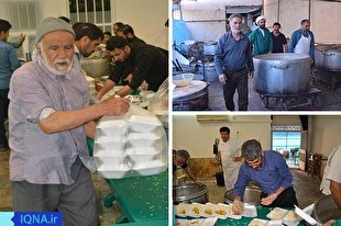 طباخی جهادگران در آستان علی بن مهزیار به روایت تصویر