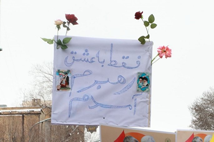 تجلی پیمان وفاداری / حضور مردم انقلابی از خیابان امیرکبیر تا امامزاده سیدابراهیم زنجان