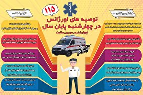 اینفوگرافیک | توصیه های اورژانس در چهارشنبه پایان سال