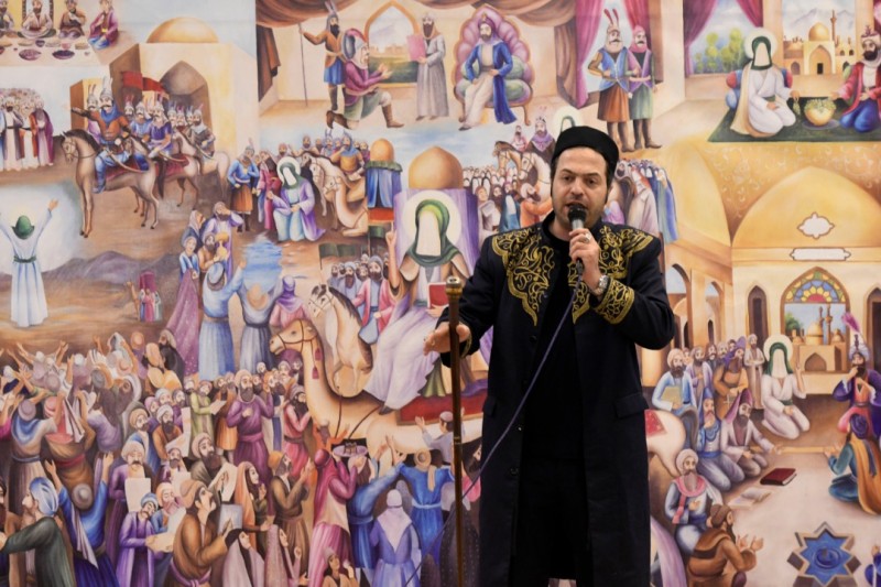 نقالی و پرده خوانی رضوی در نمایشگاه قرآن