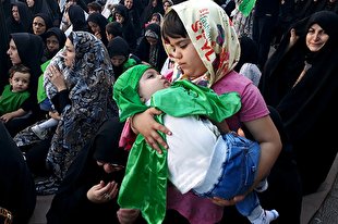 جلوه‌ای از همایش شیرخوارگان حسینی در نقاط مختلف کشور