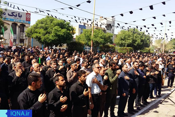 جلوه‌ای از اجتماع عزاداران حسینی در شهرهای خوزستان