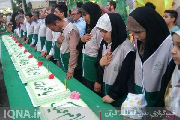 مراسم جشن میلاد حضرت ثامن الحجج(ع) در کمالشهر کرج برگزار شد + عکس