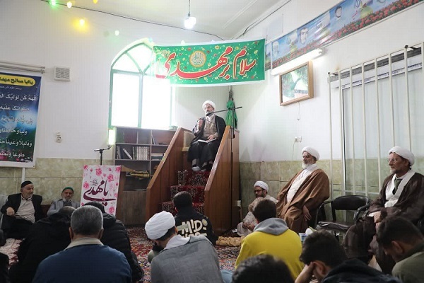 حجت الاسلام مطیعی نماینده ولی فقیه در سمنان در جشن میلاد مهدی موعود(عج) در روستای عبدیا از توابع شهرستان دامغان