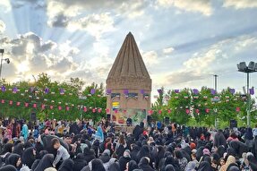 عکس | اجتماع امام رضایی‌ها و میهمانی پرچم بارگاه مطهر رضوی در تویسرکان