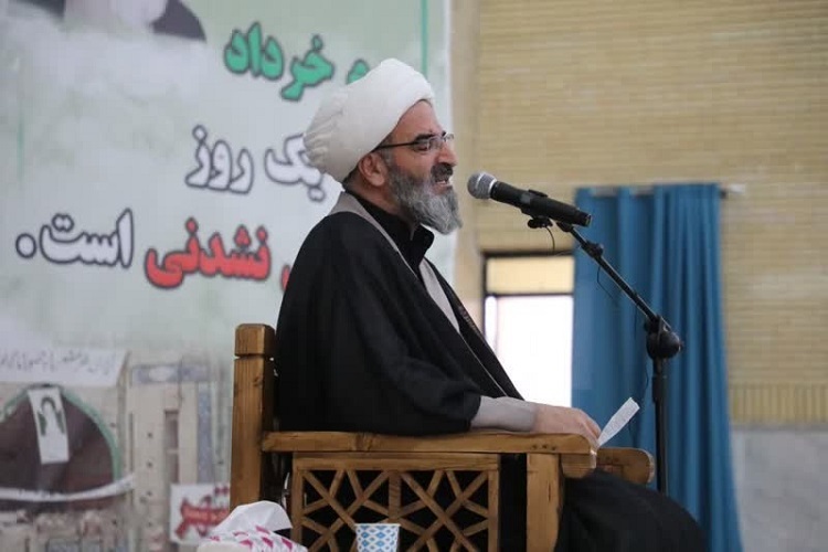 حجت الاسلام مطیعی نماینده ولی فقیه در استان سمنان در آیین  گرامیداشت سالروز آزاد سازی خرمشهر و چهارمین روز شهادت آیت الله رئیسی رئیس جمهور شهید