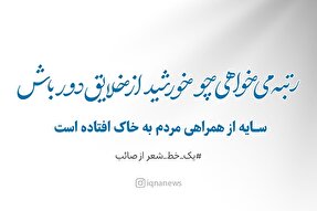 طرح | چو خورشید از خلایق دور باش