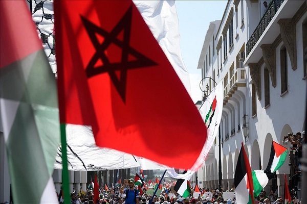 برگزاری تظاهرات همبستگی با غزه در مراکش