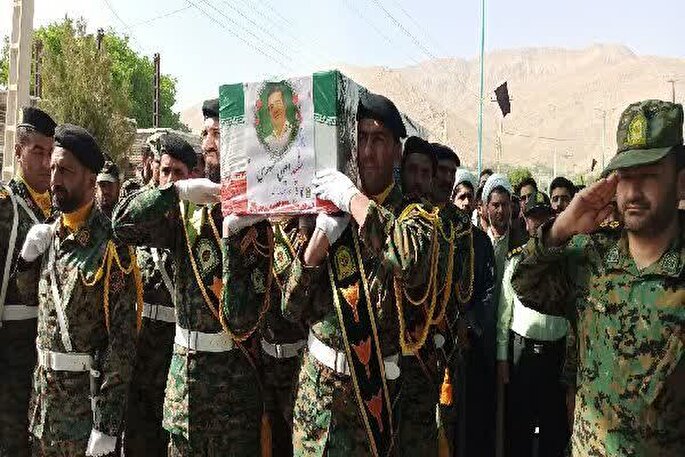 عکس و فیلم | تشییع پیکر ستوان دوم شهید «امین عسگری» در گهرو