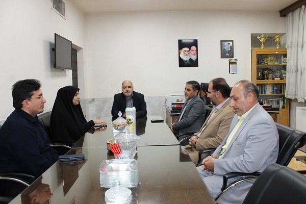 دیدار محمد روحانی مقدم رئیس سازمان بسیج اساتید سمنان با مظاهر خیرخواهان سرپرست دانشگاه ملی مهارت استان