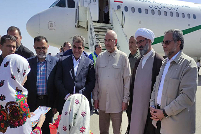 قالیباف وارد سمنان شد