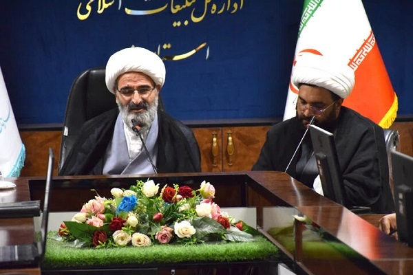 حجت الاسلام مرتضی مطیعی نماینده ولی فقیه در استان سمنان در دیدار با مدیر کل تبلیغات اسلامی استان سمنان