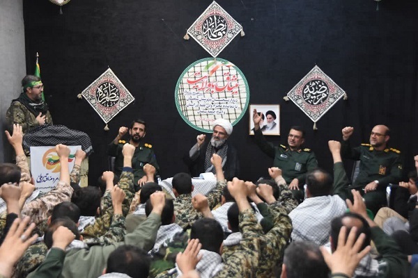 حجت الاسلام مرتضی مطیعی نماینده ولی فقیه در استان سمنان در جمع بسیجیان سمنان