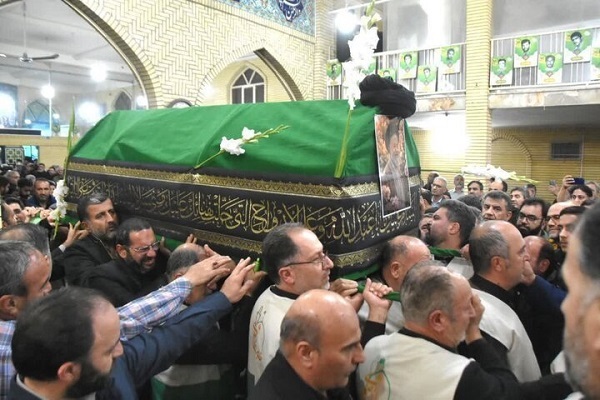 آیین تشییع پیکر آیت الله شاهچراغی در سمنان