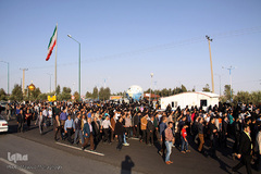 استقبال از شهيد مدافع حرم در سمنان