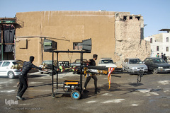 آيين سنتي سياه پوشان و برپايي خيمه عزاداري در آستانه ماه محرم - سمنان
