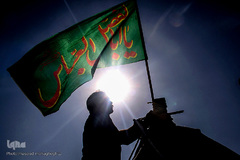 آيين سنتي سياه پوشان و برپايي خيمه عزاداري در آستانه ماه محرم - سمنان
