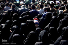 آیین تشییع پیکر شهید مدافع حرم، شهید محمد قنبریان در سمنان