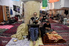 آیین معنوی اعتکاف در مسجد جامع سمنان