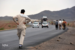 کاروان زائران پیاده امام رضا(ع)