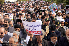 راهپیمایی مردم سمنان در حمایت از اقتدار و امنیت کشور