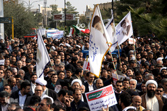 راهپیمایی مردم سمنان در حمایت از اقتدار و امنیت کشور