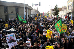 راهپیمایی مردم سمنان در پی شهادت سردار سپهبد شهید قاسم سلیمانی