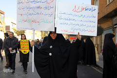 راهپیمایی مردم سمنان در پی شهادت سردار سپهبد شهید قاسم سلیمانی