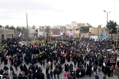 راهپیمایی مردم سمنان در حمایت از پاسخ موشکی سپاه