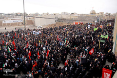 راهپیمایی مردم سمنان در حمایت از پاسخ موشکی سپاه