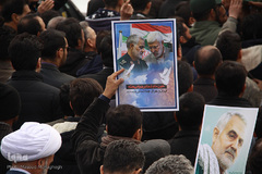 تشییع شهید مدافع حرم "سید قدرت موسوی" در سمنان