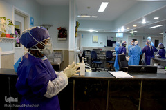 بخش ویژه کرونا بیمارستان کوثر سمنان