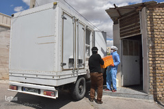 خدمت رسانی گروه های جهادی طلاب و روحانیون سمنان به بیماران کرونا