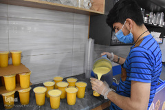 خدمت رسانی گروه های جهادی طلاب و روحانیون سمنان به بیماران کرونا