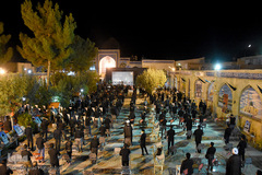 عزاداری محرم در امامزاده علی بن جعفر صادق(ع) سمنان