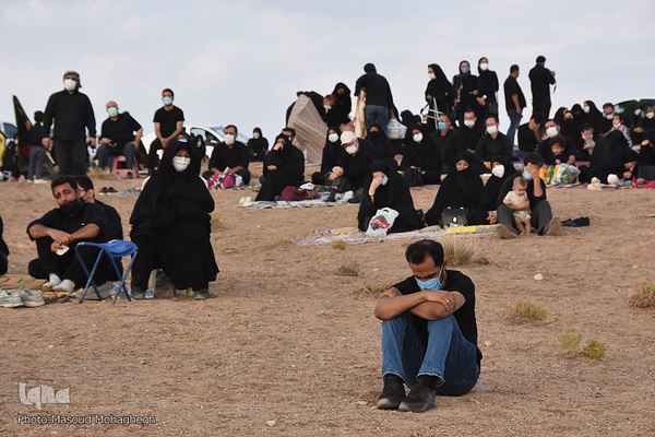 عزاداری عصر عاشورا در صحرا - سمنان