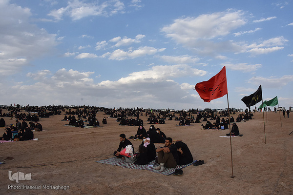 عزاداری عصر عاشورا در صحرا - سمنان