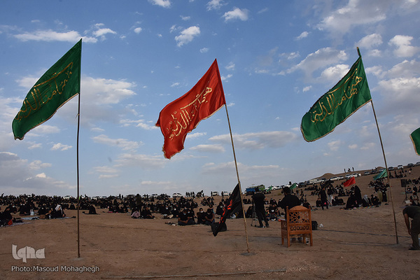 عزاداری عصر عاشورا در صحرا - سمنان