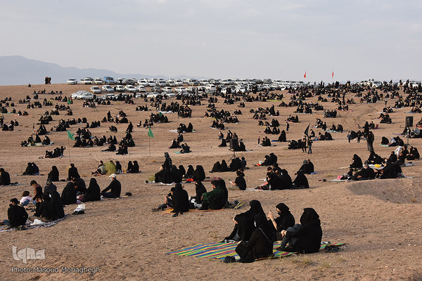 عزاداری عصر عاشورا در صحرا - سمنان
