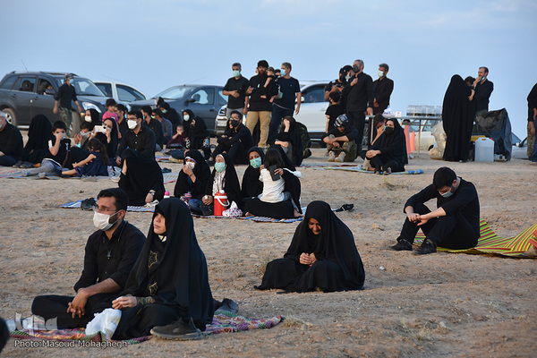 عزاداری عصر عاشورا در صحرا - سمنان