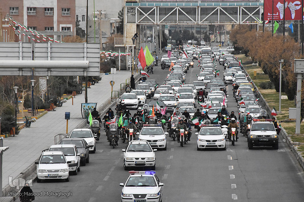 راهپیمایی خودرویی 22 بهمن 1400 - سمنان