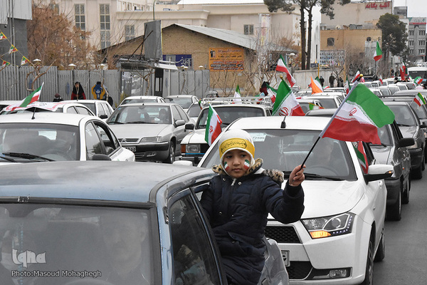 راهپیمایی خودرویی 22 بهمن 1400 - سمنان