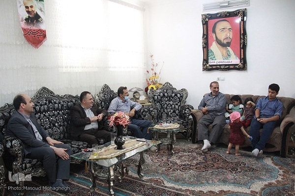 دیدار رئیس و معاونین جهاددانشگاهی استان سمنان با خانواده شهید مدافع حرم‎‎