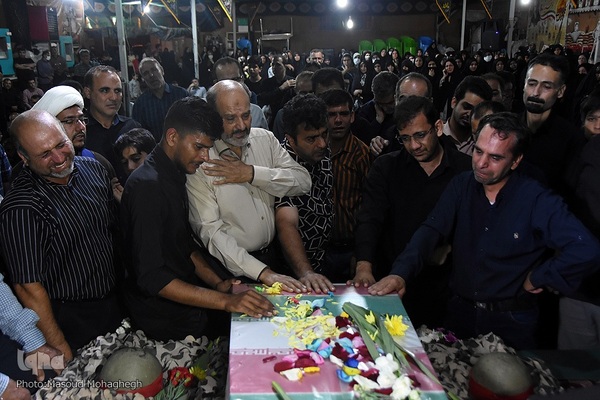 مراسم تشییع پیکر مطهر شهید محمد عبدوس از شهدای اقتدار دفاعی