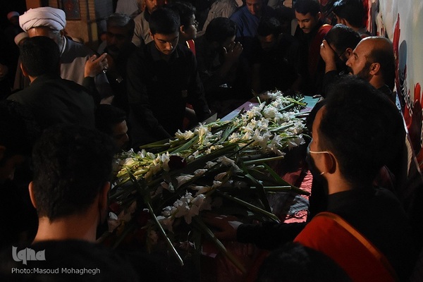 مراسم تشییع پیکر مطهر شهید محمد عبدوس از شهدای اقتدار دفاعی