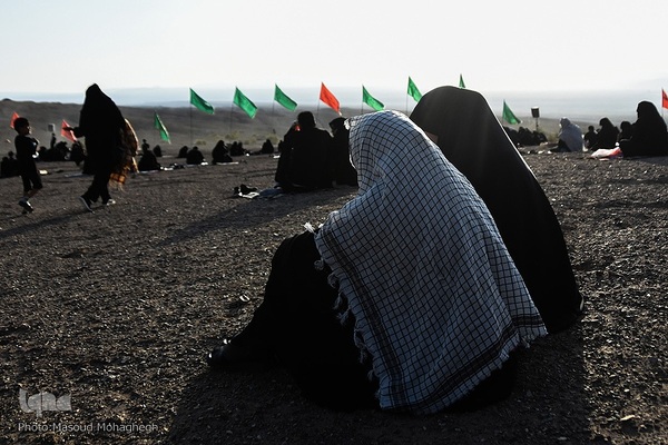 عزاداری تاسوعای حسینی در کویر «خوریان» سمنان